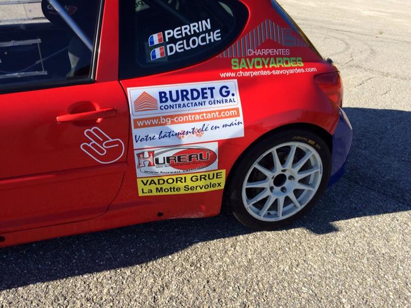 BURDET G. Contractant Général sur le podium du Rallye des Bauges 2015.